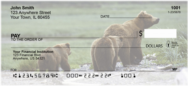 Bears In The Wild Personal Checks