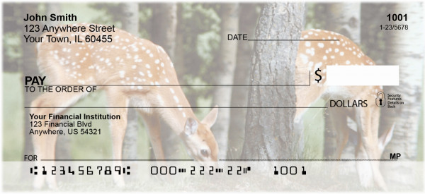 Deer Fawn Personal Checks