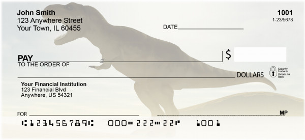 Dinosaurs Personal Checks