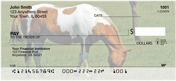 Grazing Green Pastures Horse Checks | ANJ-36