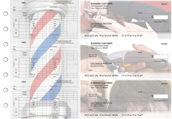 Barber Multi-Purpose Counter Signature Business Checks | BU3-7CDS28-MPC