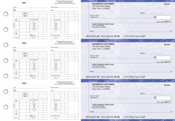 Blue Marble Multi-Purpose Counter Signature Business Checks | BU3-7LMA01-MPC