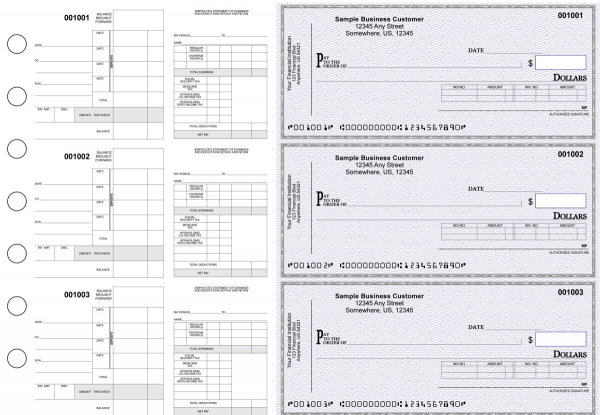 Purple Safety Itemized Disbursement Payroll Business Checks | BU3-7USF01-IDP