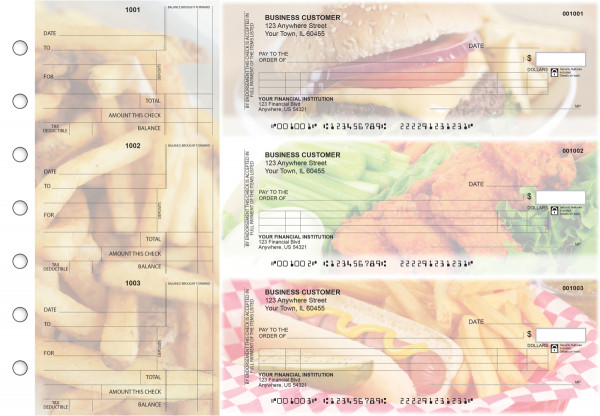 American Cuisine Itemized Counter Signature Business Checks