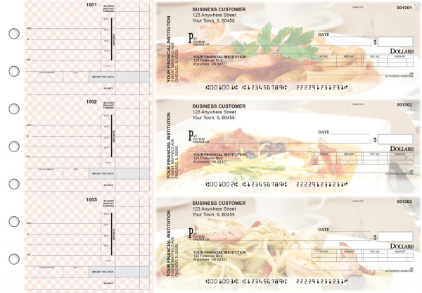 Italian Cuisine Invoice Business Checks