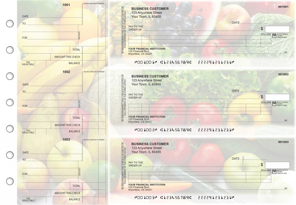 Fresh Produce Itemized Counter Signature Business Checks