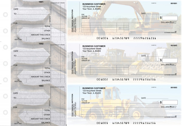 Construction Standard Invoice Business Checks