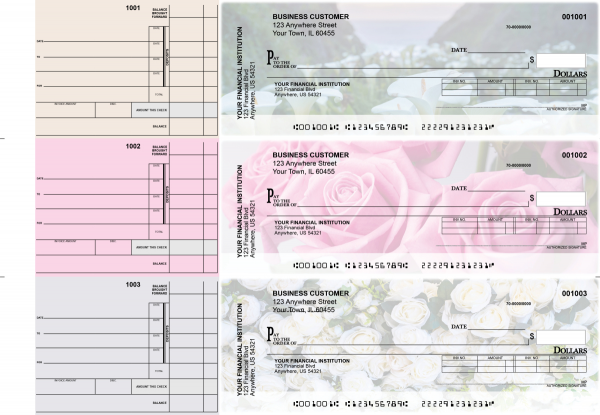 Florist Invoice Business Checks
