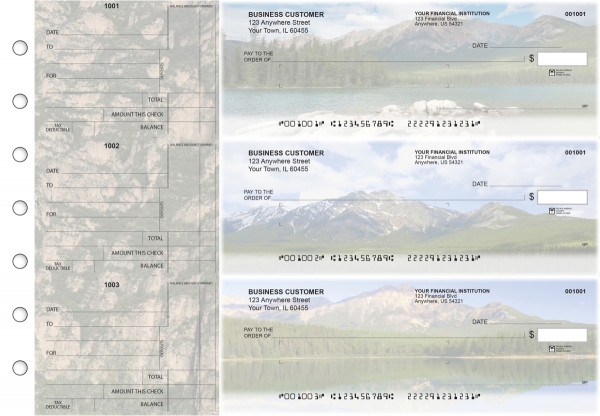 Scenic Mountains Standard Mailer Business Checks
