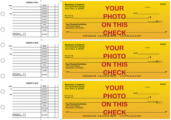 Custom Photo Accounts Payable Business Checks | BU3-CUS01-DED