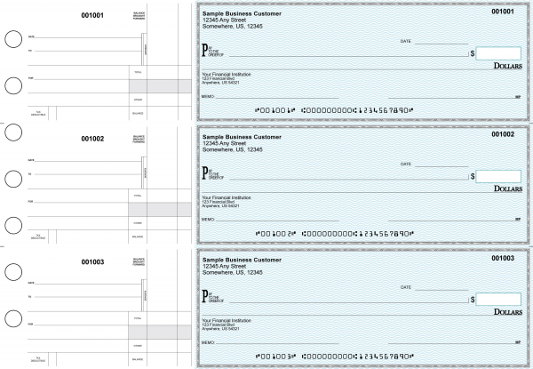 Teal Safety Standard Disbursement Business Checks | BU3-ESF01-SDS
