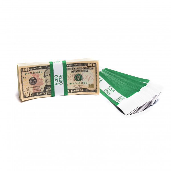 Green Barred $200 Currency Bands