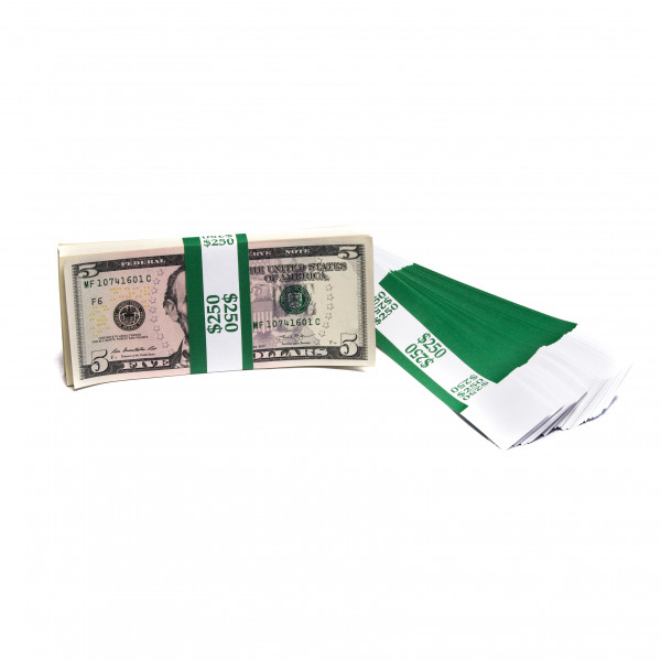 Dark Green Barred $250 Currency Bands