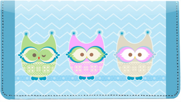 Give a Hoot Leather Checkbook Cover | CDP-ANI003