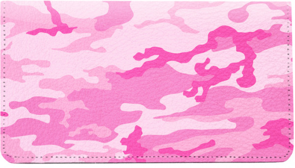 Camouflage - Pinks And Corals Leather Cover
