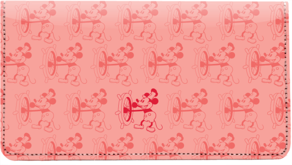 Steamboat Willie Monogram Pattern Checkbook Cover  | CDP-SBW02C