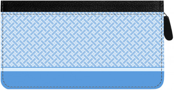 Blue Safety Zippered Checkbook Cover