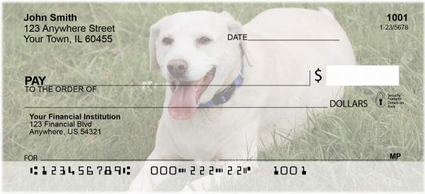 Yellow Labradors Personal Checks | DOG-10