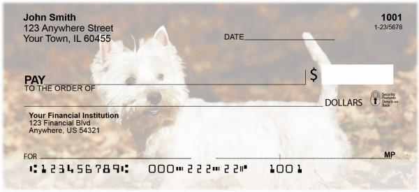 West Highland White Terrier Personal Checks
