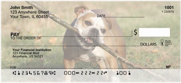 Fun with Bulldogs Personal Checks | DOG-23