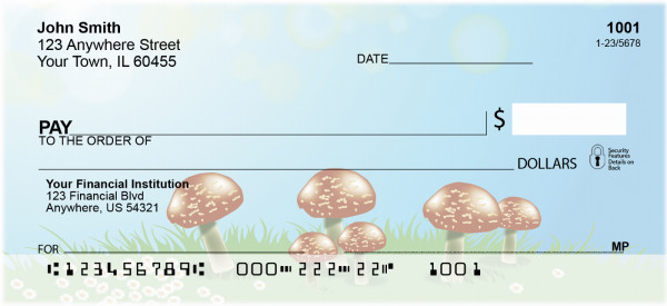Mushroom Fungi Personal Checks