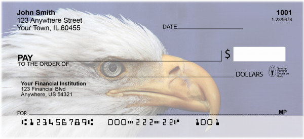 Bald Eagle Family Personal Checks | GCB-12
