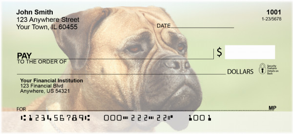 Bullmastiff Personal Checks | GCB-15