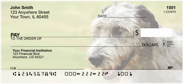 Irish Wolfhound Personal Checks | GCB-43