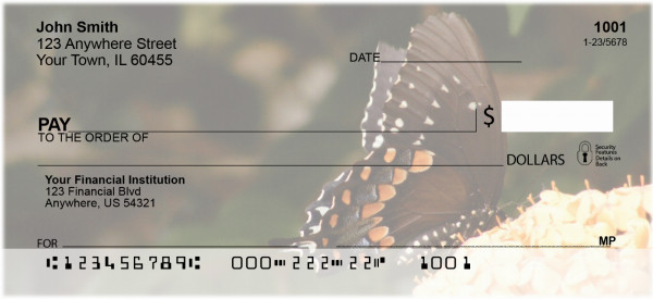Butterfly Sampler Personal Checks | GCL-02