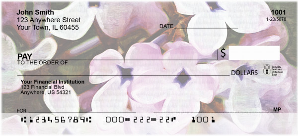 Lilac Oblata in Oil Personal Checks | GCL-09