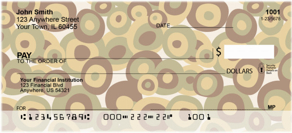 Retro Pitted Olives Personal Checks