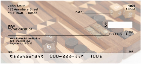 Backgammon Personal Checks | GME-04
