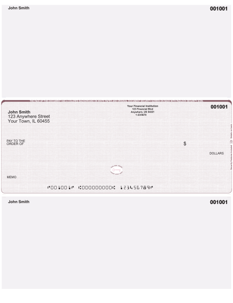 Burgundy Safety High Security Middle Laser Checks | LMCHS-US