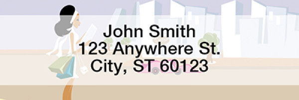 Sophisticated City Girl Rectangle Address Labels