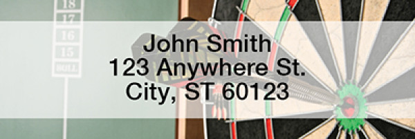 Darts Rectangle Address Labels | LRGME-06