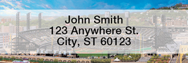 Pittsburgh Stadiums Rectangle Address Labels
