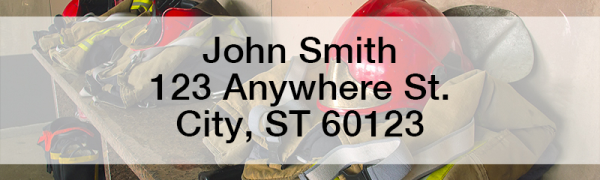 Firefighting Equipment Narrow Address Labels