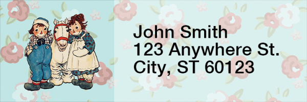 Raggedy Ann & Andy Address Labels  | LRRAA-01