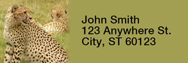 Safari Wildlife Narrow Address Labels