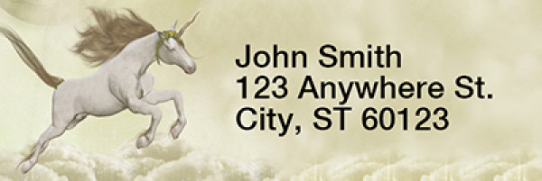 Moonlit Unicorns Rectangle Address Labels