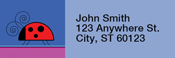 The Doodlebug Blues Rectangle Address Labels | LRRANK-81