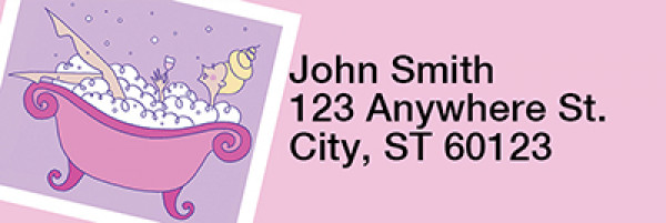 Bubbles by Deidre Mosher Rectangle Address Labels | LRRDMO-02