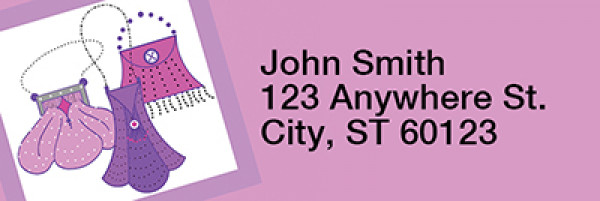 Purses by Deidre Mosher Rectangle Address Labels | LRRDMO-07