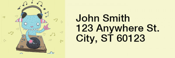 Dr. Krinkles' Gooli II Rectangle Address Labels | LRRDRK-04