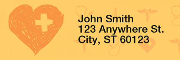 Nurse Pattern Address Labels | LRRGEP-75