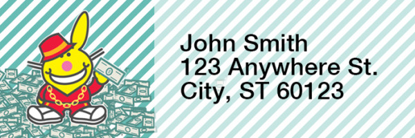 It's Happy Bunny Not-So-Guilty Pleasures Rectangle Address Labels | LRRIHB-07