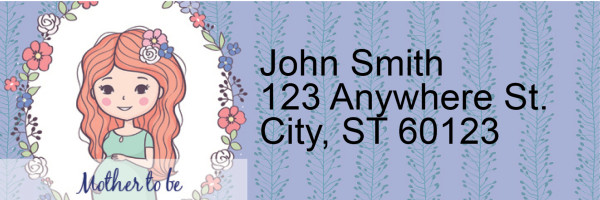 Mother to Be Narrow Address Labels | LRRLOV-23