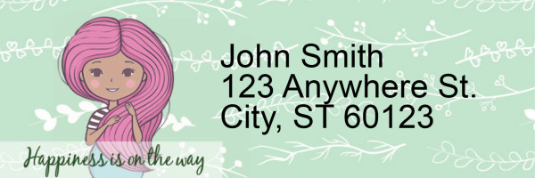 Mother To Be Narrow Address Labels
