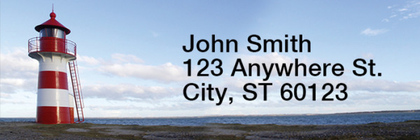 Lighthouses Scenic Views Rectangle Address Labels