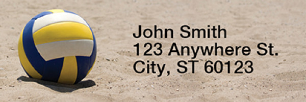 Beach Volleyball Narrow Address Labels